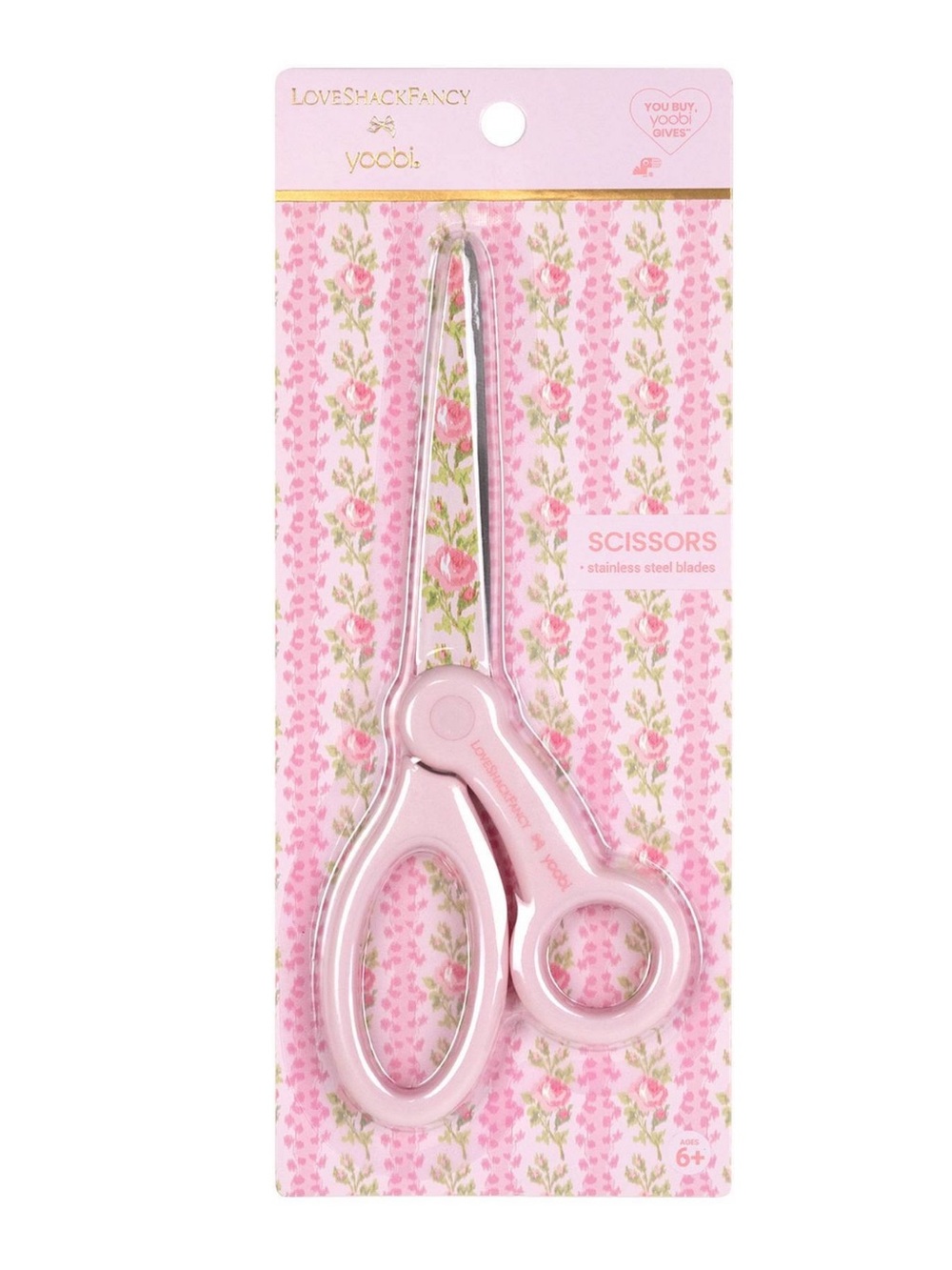 NWT LoveShackFancy x Target-Yoobi Adult Scissors Strawberry Macaroon